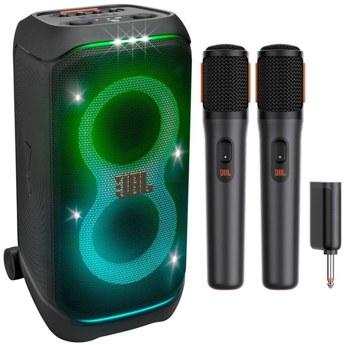 Coluna JBL PartyBox + 2 Microfones